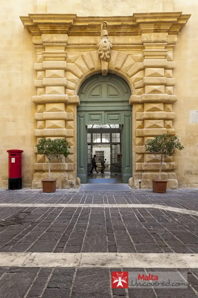 Entrance to MUZA: The Malta National Community Art Museum.