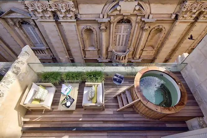 Casa Ellul: Whirlpool auf dem Dach in einem der exklusiveren Hotels in Malta.