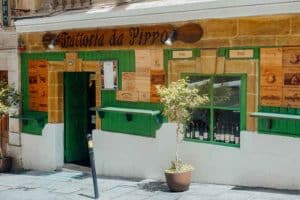 Da Pippo Trattoria restaurant in Valletta.