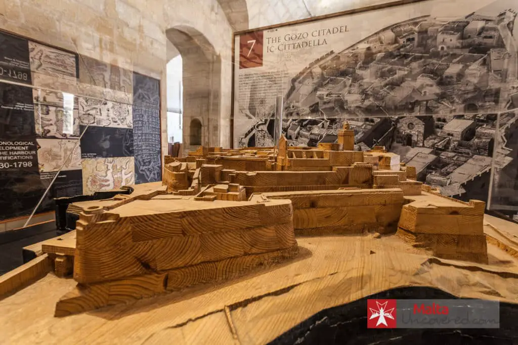 A scale model at the Fortifications Interpretation Centre in Valletta.