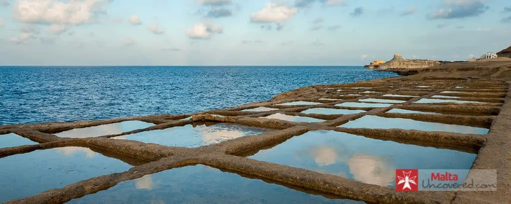 The salt pans at Qbajjar and Xwejni, in the North of Gozo.