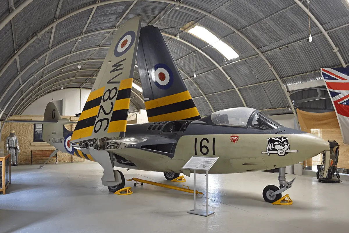 A Hawker Sea Hawk at the Malta Aviation Museum.
