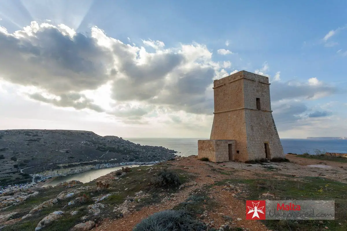 Ta' Lippija Tower overlooking Gnejna Bay